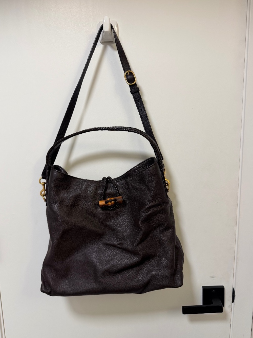 GUCCI 2014 LTD Edition Designer Bamboo LG HOBO